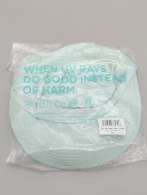 Coolibar Destin Packable Hat Size XXL Light Green Mint Wide Brim Sun Cap UPF 50+